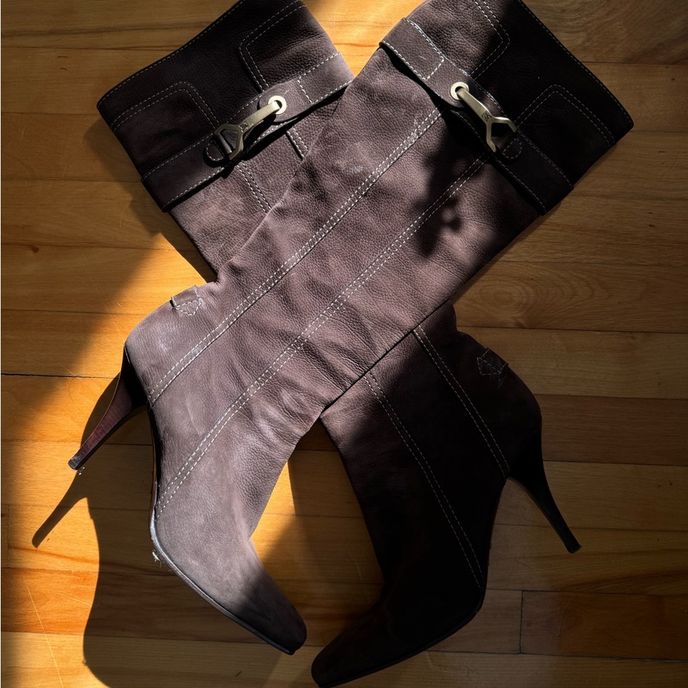 Elegant Brown Knee-High Boots